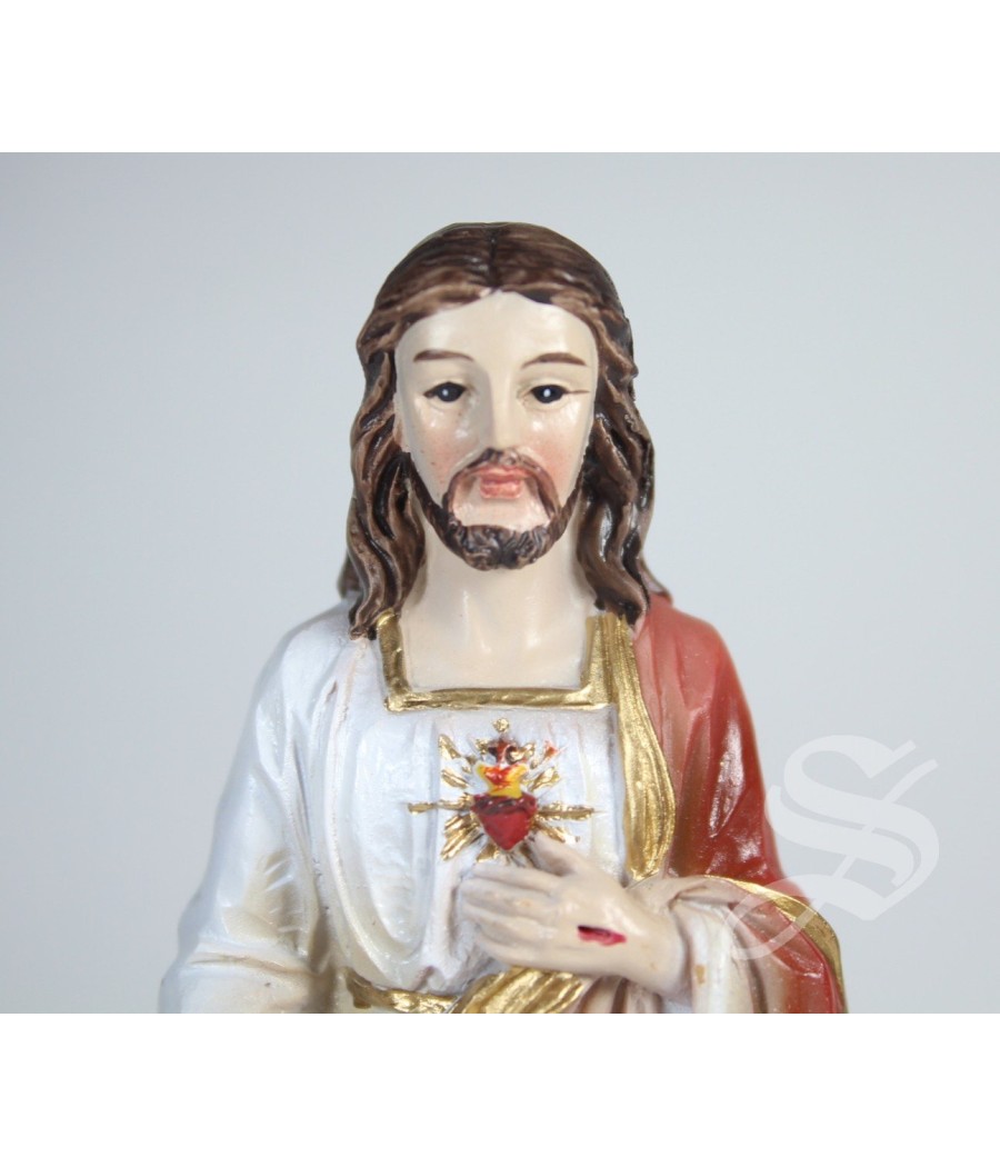 CORAZON DE JESUS 12 CM. RESINA
