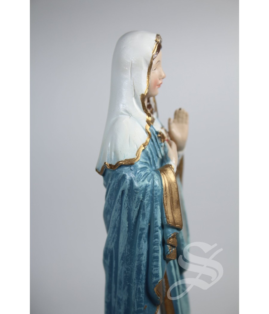 CORAZON DE MARIA 18,4 CM. RESINA