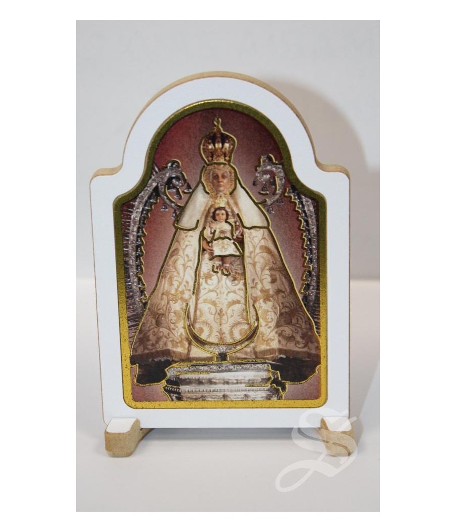 CUADRO CAPILLA BLANCO VIRGEN DEL PRADO 7 * 10 CON REPIE.