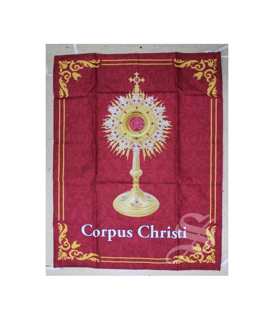 BALCONERA CORPUS CHRISTI CUSTODIA  GRANATE. 73 X 93 CM