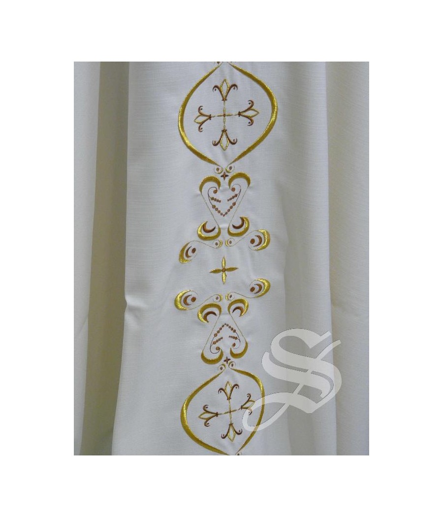 CASULLA 700 TREVIRA RICAMO BLANCO