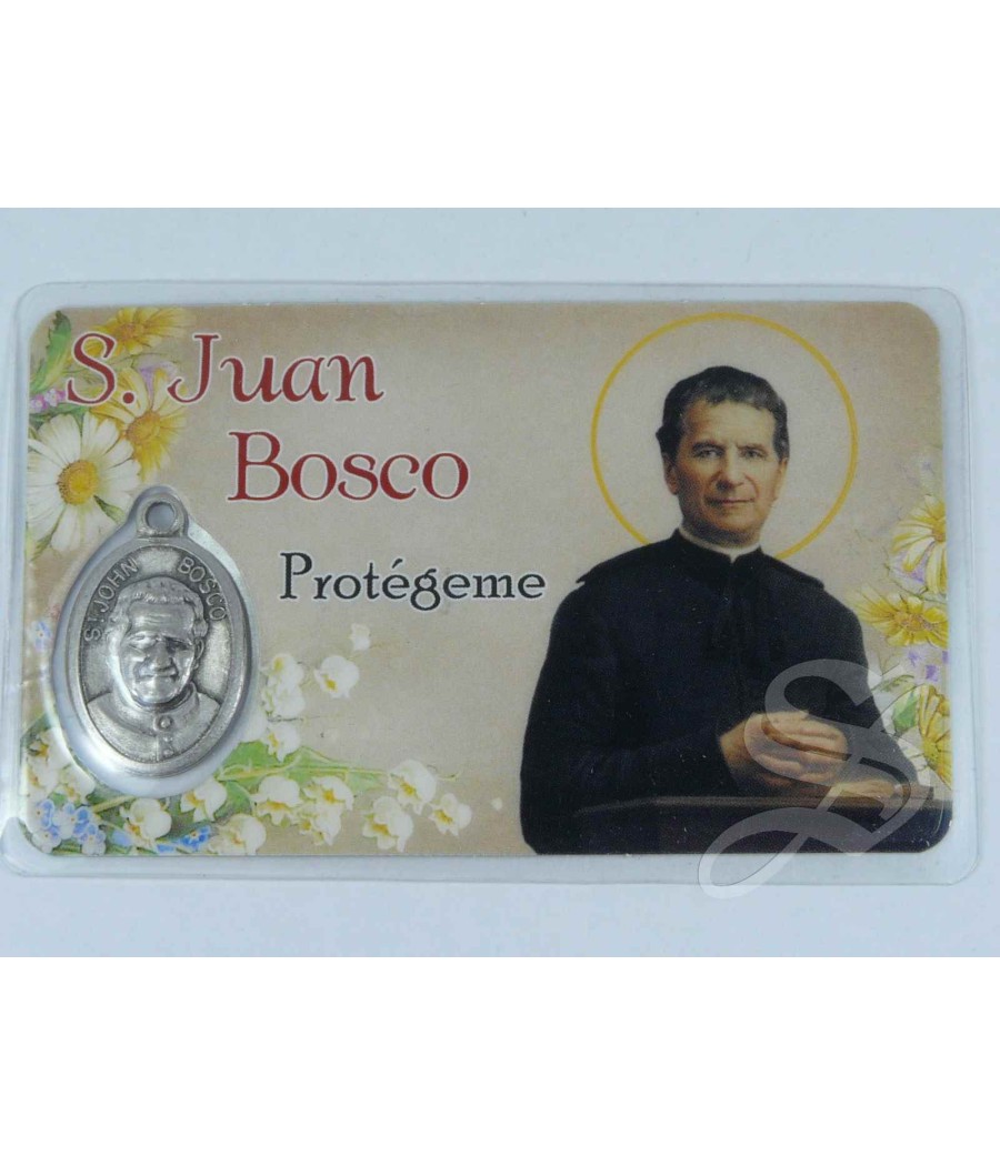 ESTAMPA SAN JUAN BOSCO CON MEDALLA