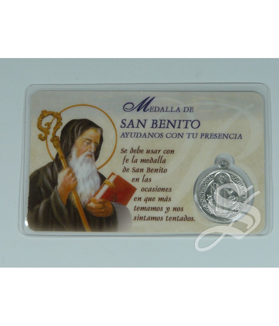 ESTAMPA SAN BENITO CON MEDALLA
