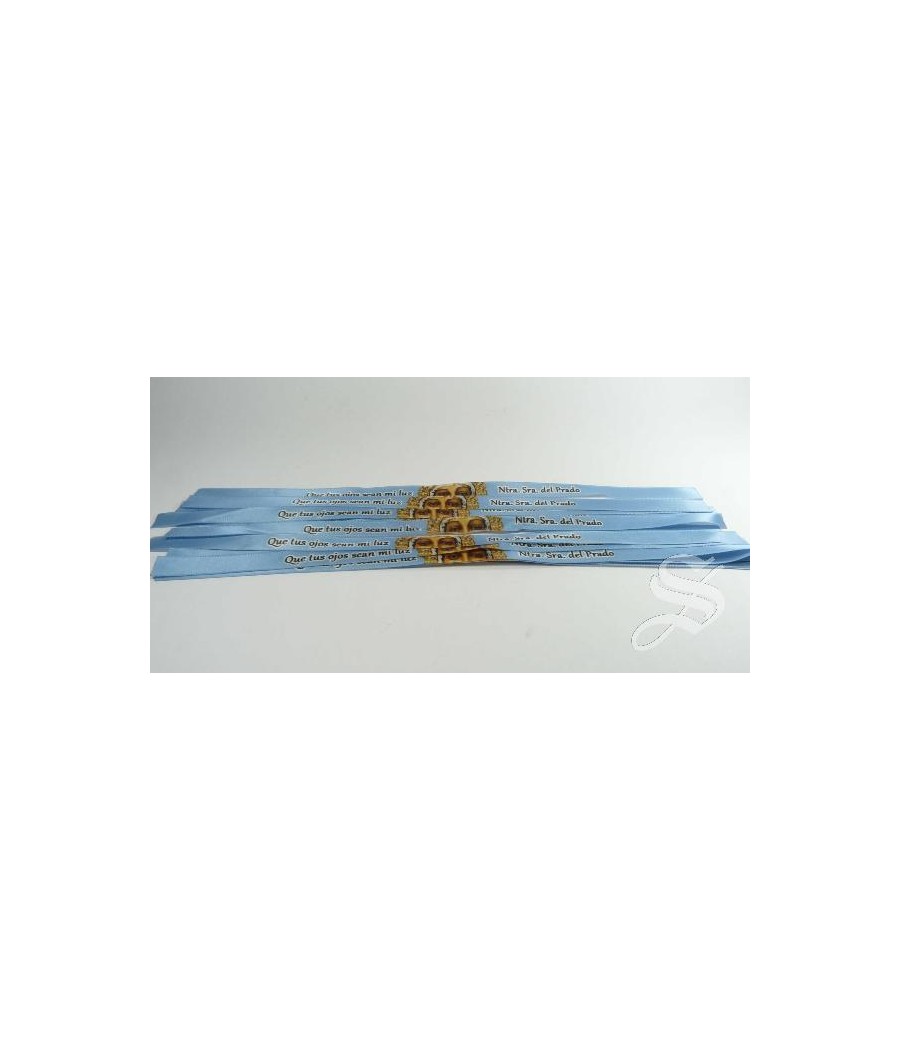 PULSERA TELA VIRGEN DEL PRADO CON LOS OJOS