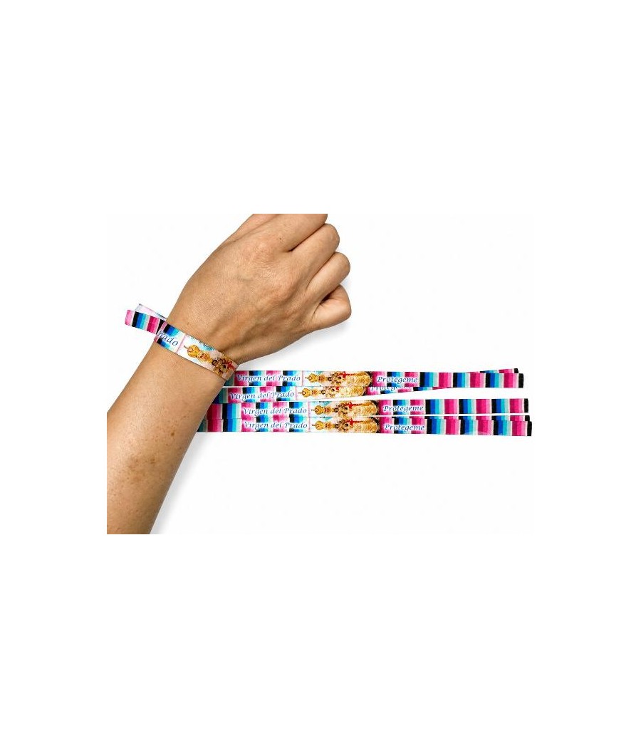 PULSERA TELA VIRGEN DEL PRADO FALDA MANCHEGA