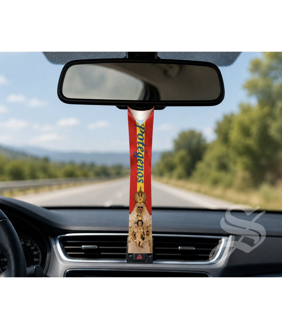 CINTA DE COCHE VIRGEN DEL PRADO MEDIDA 45 X 3,20 CM.