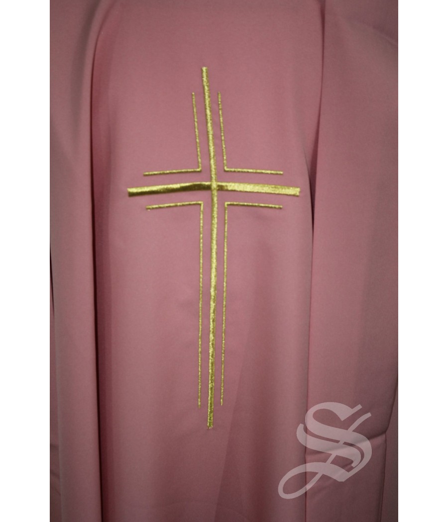 CASULLA 801 ROSA CRUZ DOBLE DORADA SENCILLA