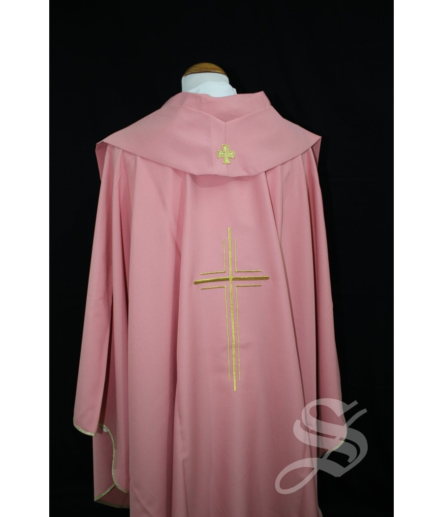 CASULLA 801 ROSA CRUZ DOBLE DORADA SENCILLA