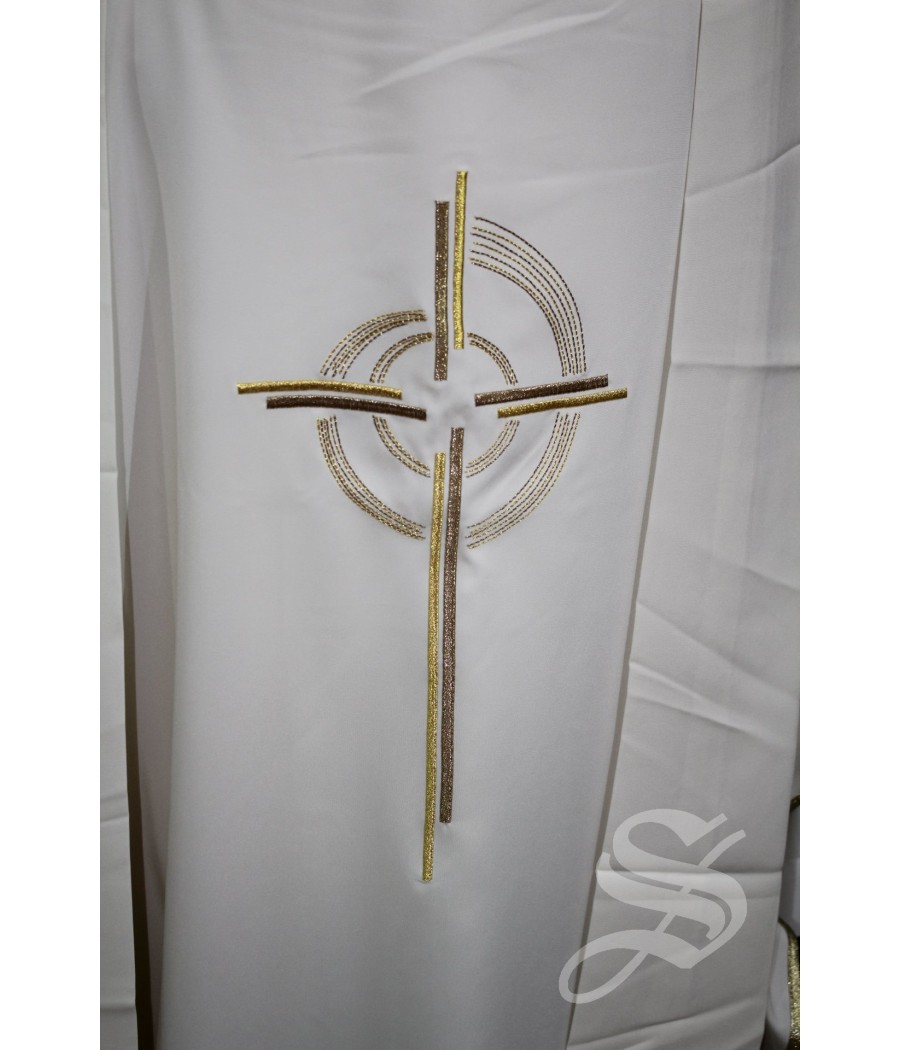 CASULLA BLANCA 100% POLIESTER LIGERO  ART. PLA