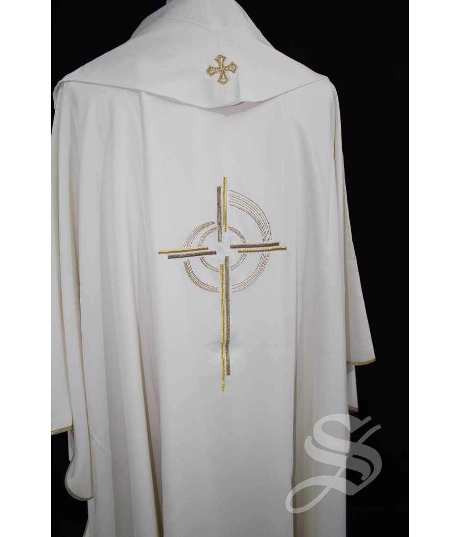 CASULLA BLANCA 100% POLIESTER LIGERO  ART. PLA