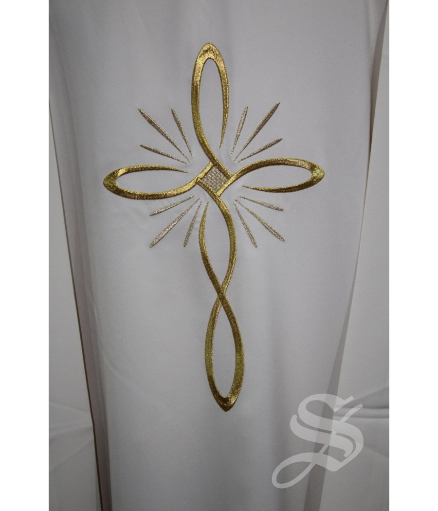 CASULLA BLANCA 100% POLIESTER LIGERO ART. PLF