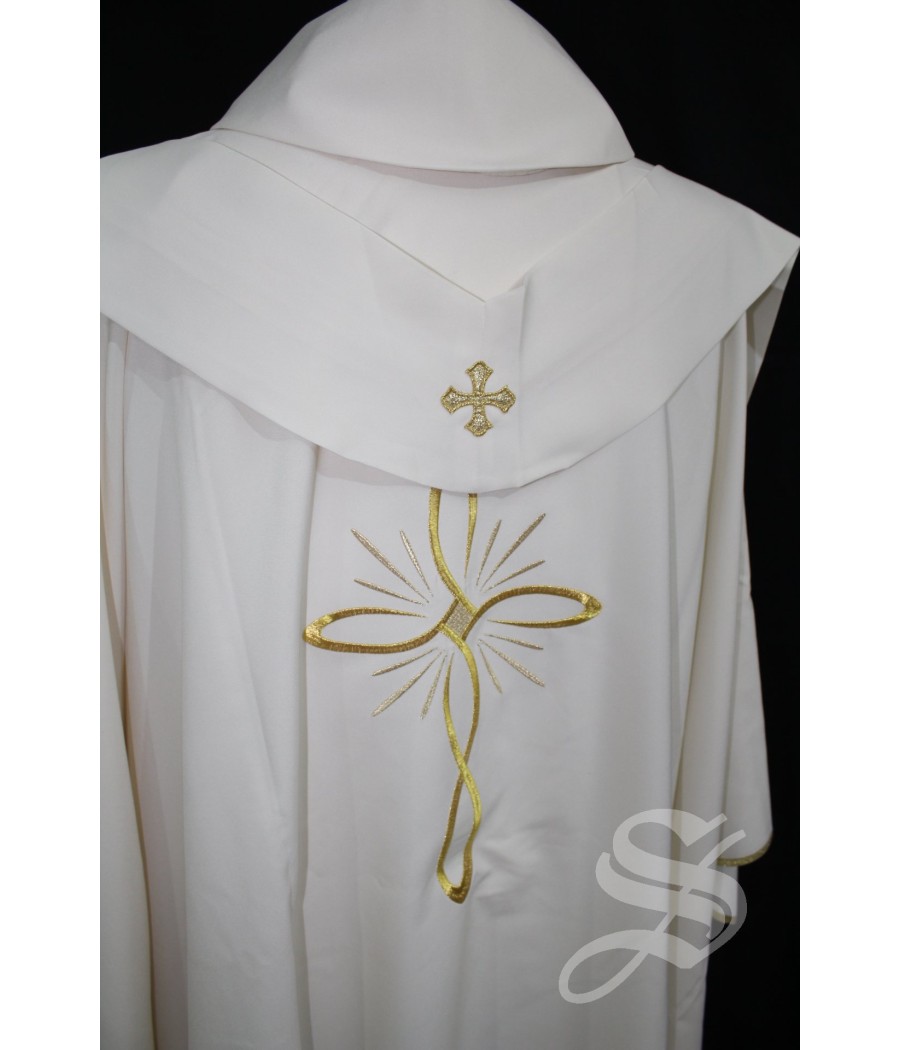 CASULLA BLANCA 100% POLIESTER LIGERO ART. PLF