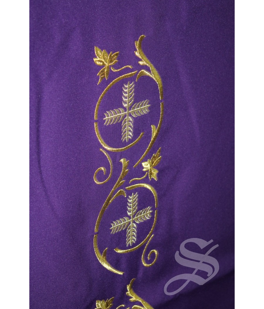 CUBRE AMBOM 716 MORADO HOJAS DORADAS