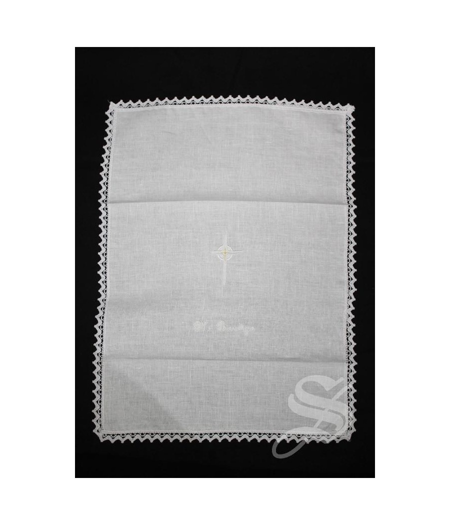 PURIFICADOR MI BAUTIZO 100% LINO CON PUNTILLA
