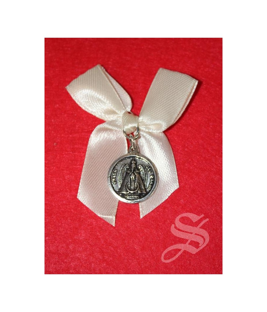 LAZADA VIRGEN DEL PRADO 20 MM. METAL BAÑO PLATA