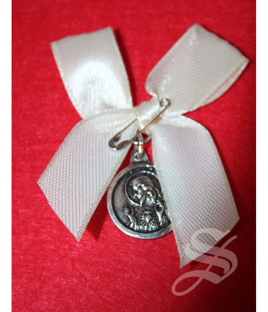 LAZADA VIRGEN DEL PRADO 20 MM. METAL BAÑO PLATA