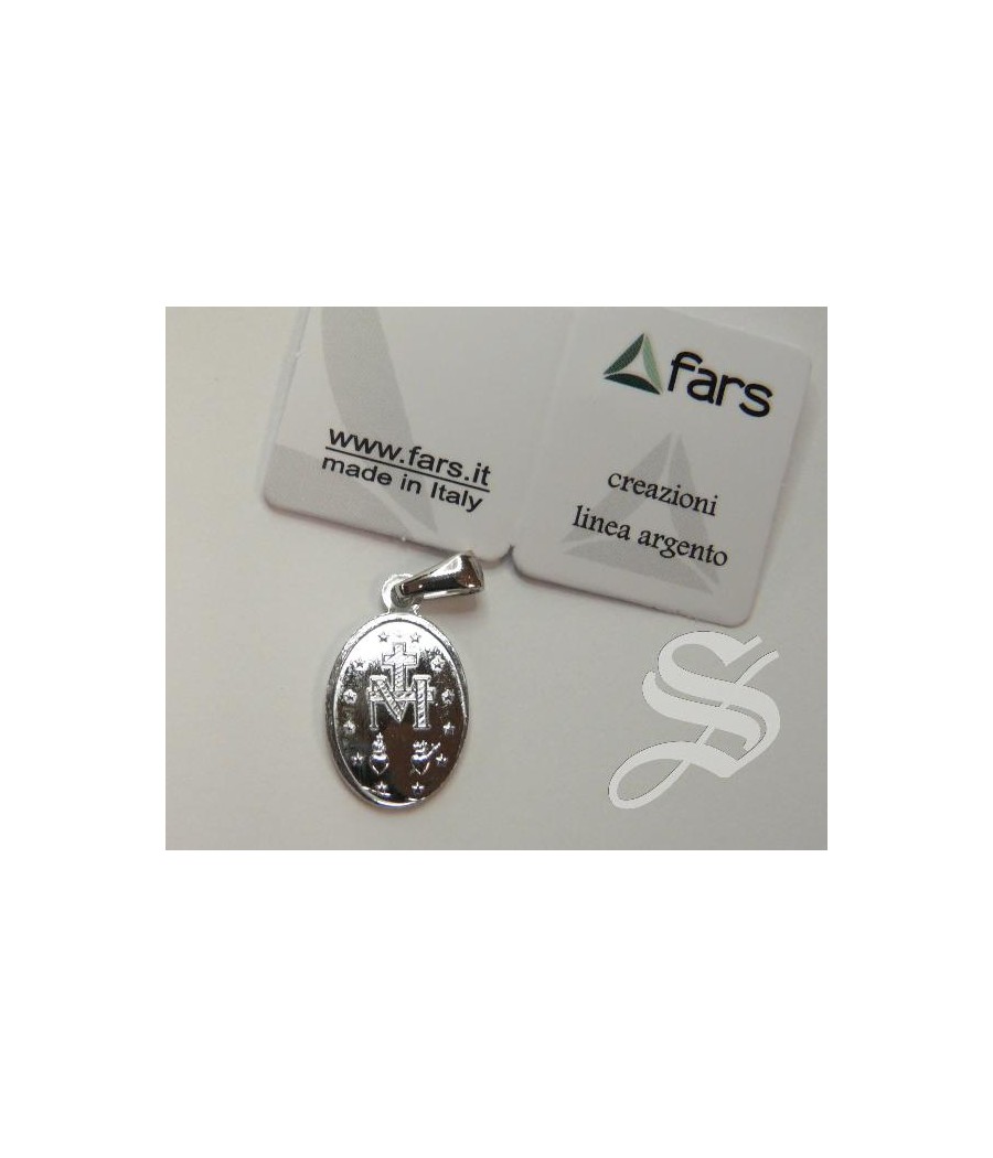 MEDALLA MILAGROSA 22 MM PLATA 925