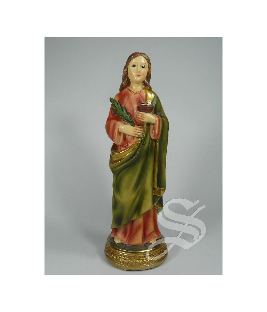 SANTA LUCIA 20 CM. RESINA