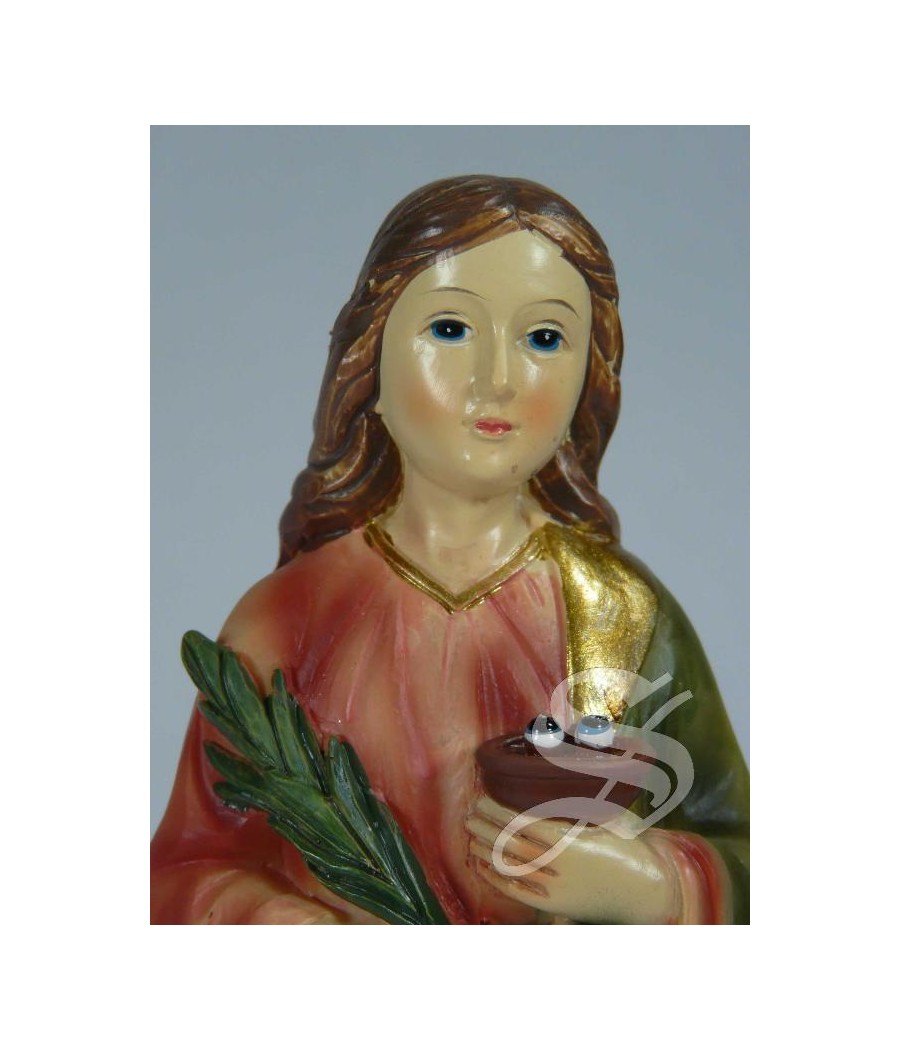 SANTA LUCIA 20 CM. RESINA