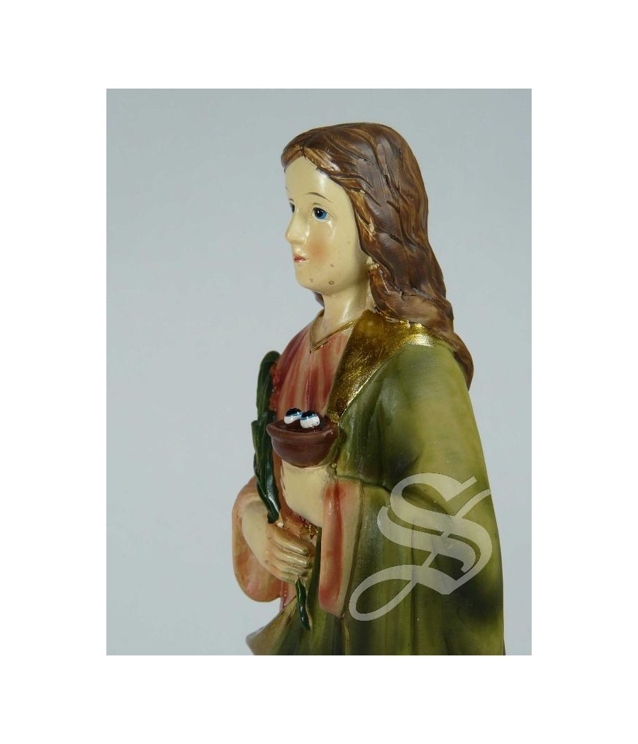 SANTA LUCIA 20 CM. RESINA