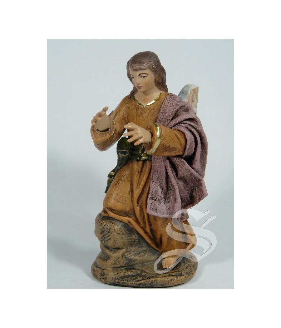 ANGEL PARA NACIMIENTO 12 CM. BARRO CON L