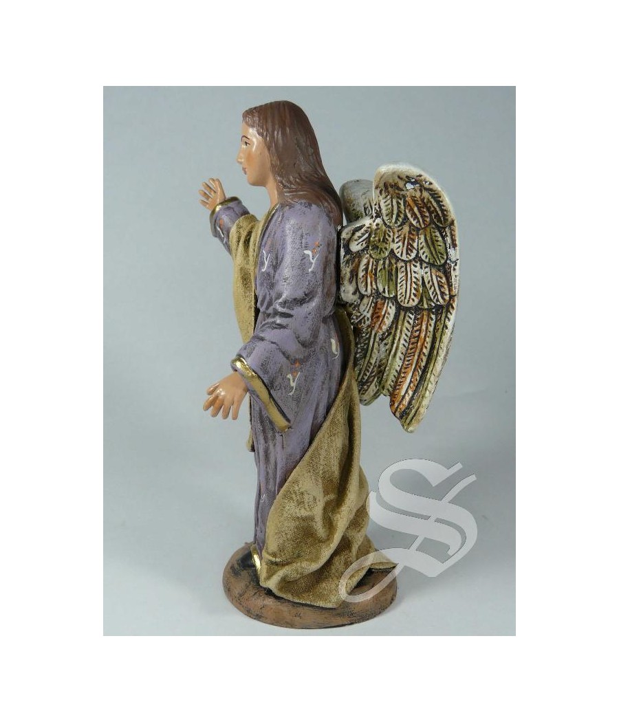 ANGEL PARA NACIMIENTO 14 CM. BARRO CON L