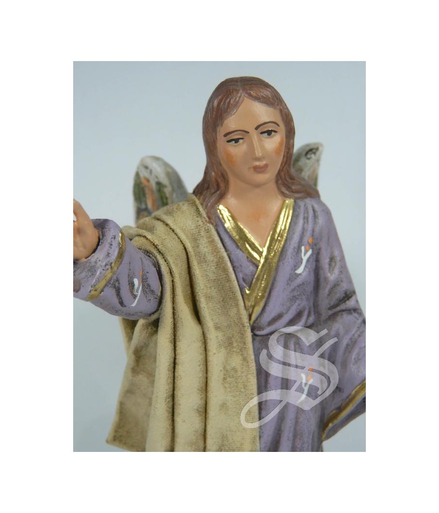 ANGEL PARA NACIMIENTO 14 CM. BARRO CON L