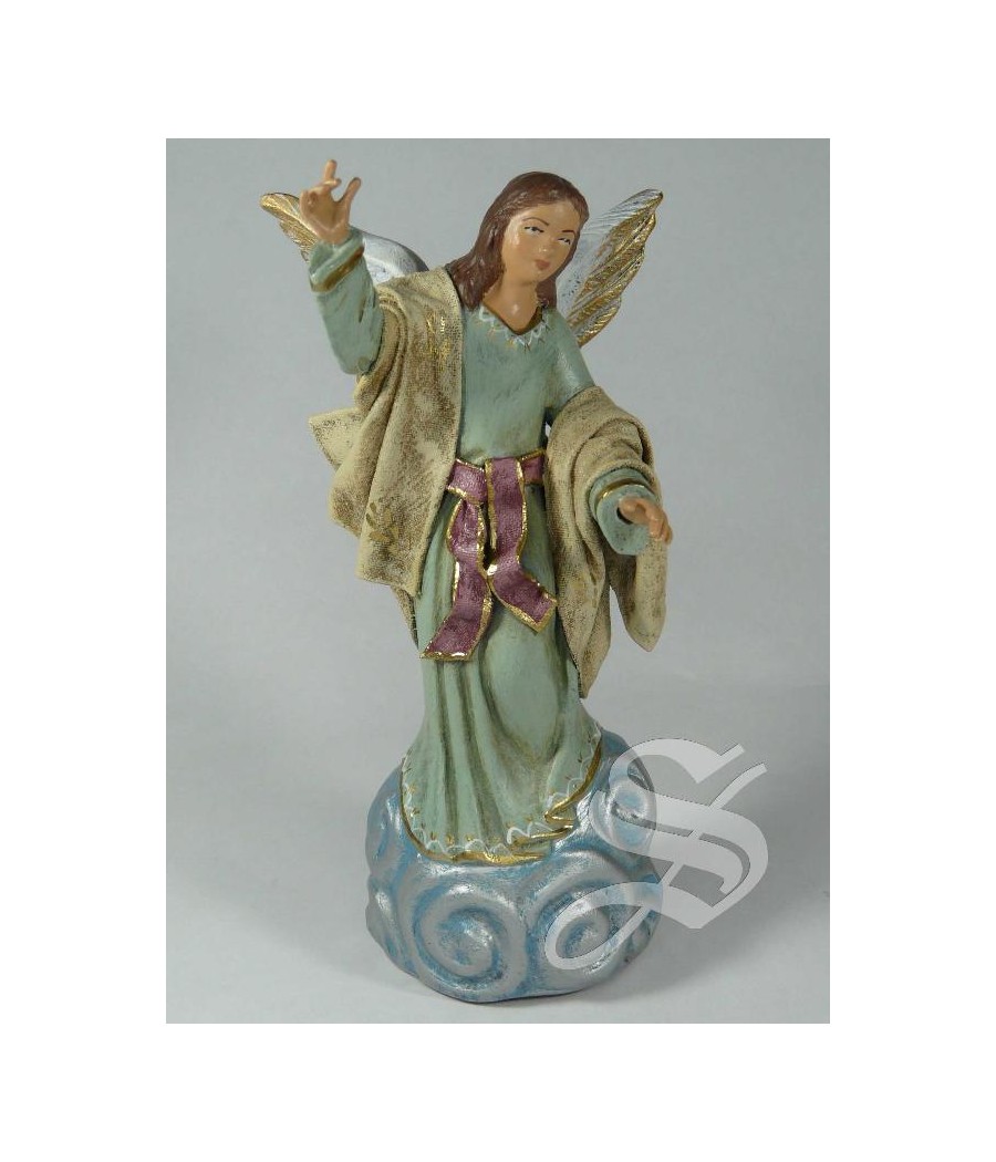 ANGEL PARA NACIMIENTO 14 CM. BARRO CON L