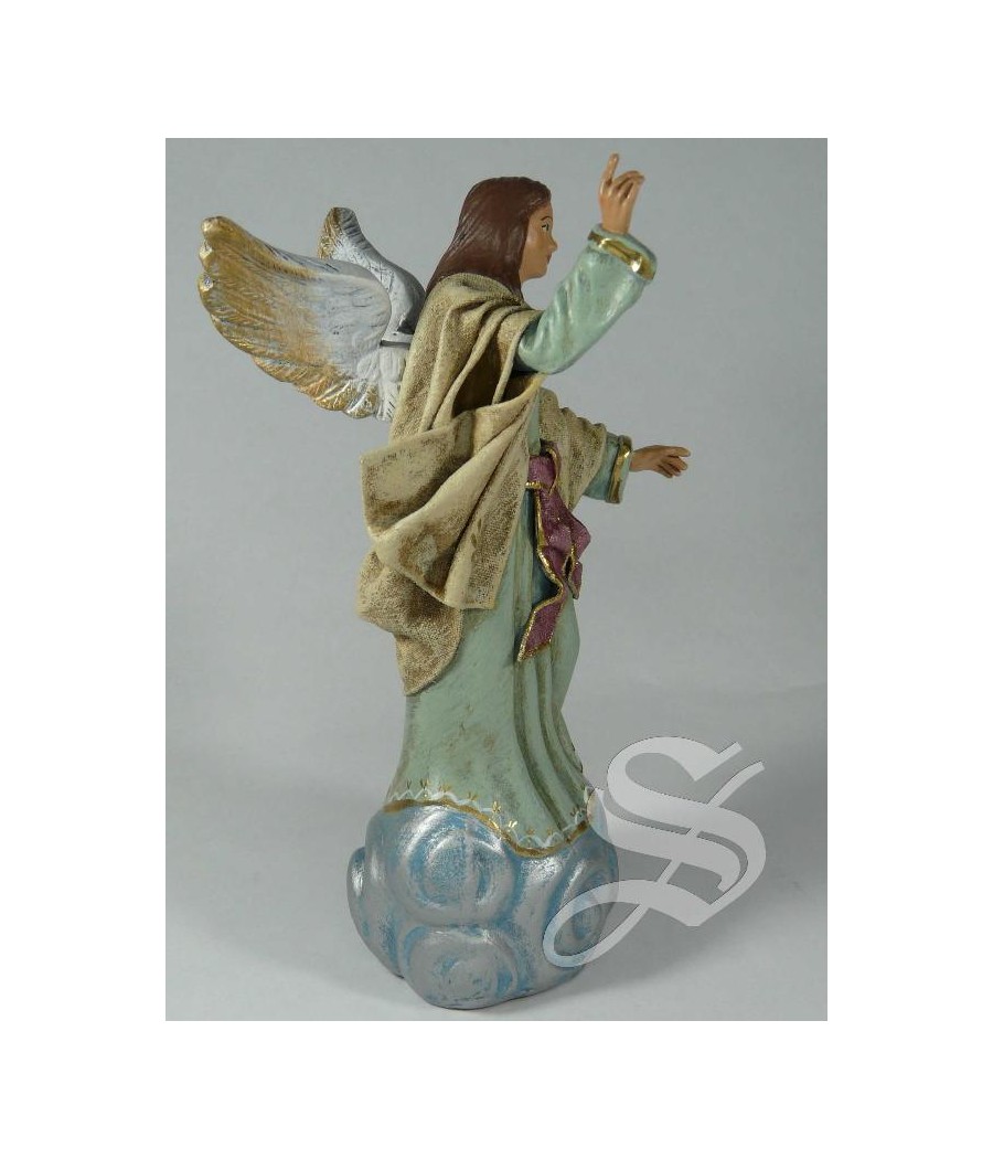 ANGEL PARA NACIMIENTO 14 CM. BARRO CON L