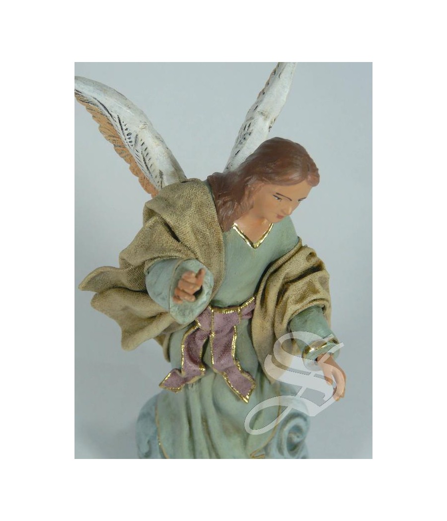 ANGEL PARA NACIMIENTO 14 CM. BARRO CON L