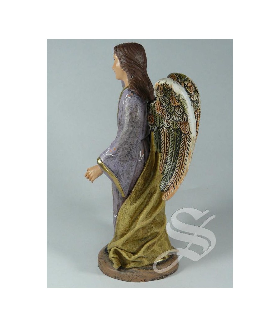 ANGEL PARA NACIMIENTO 17 CM. BARRO CON L