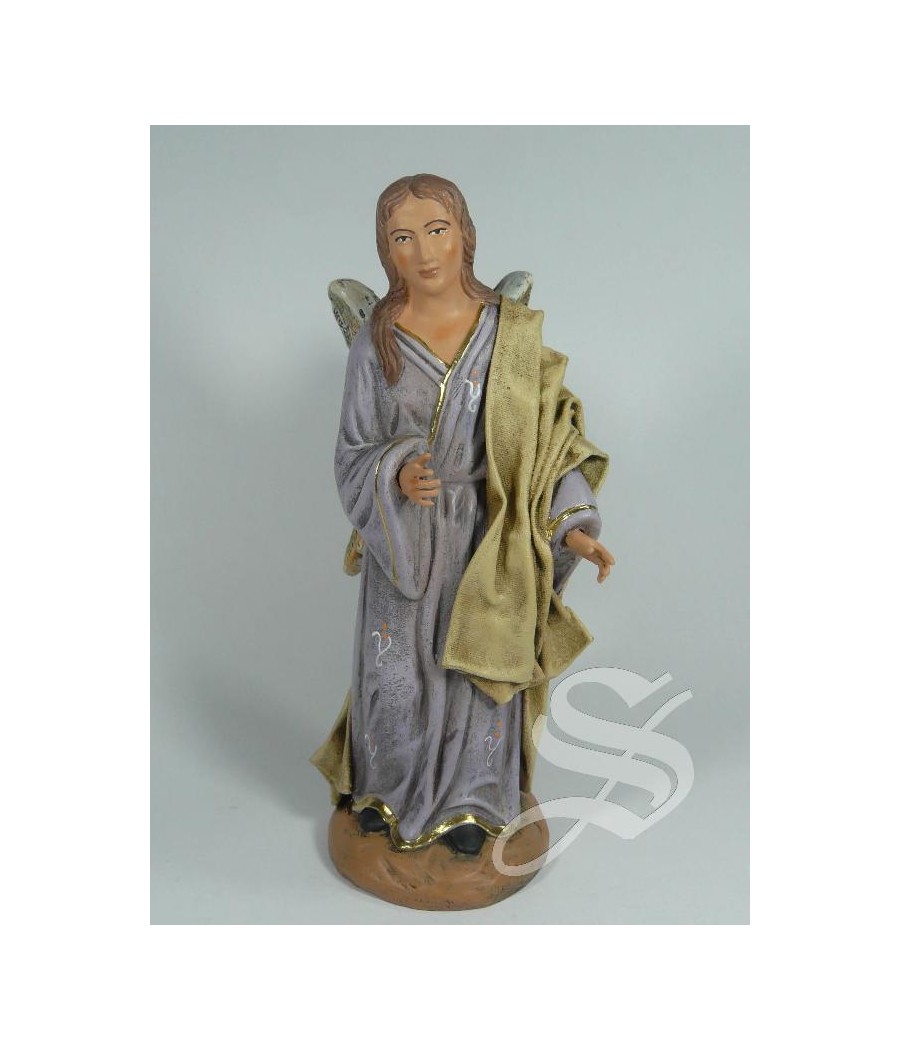 ANGEL PARA NACIMIENTO 17 CM. BARRO CON L
