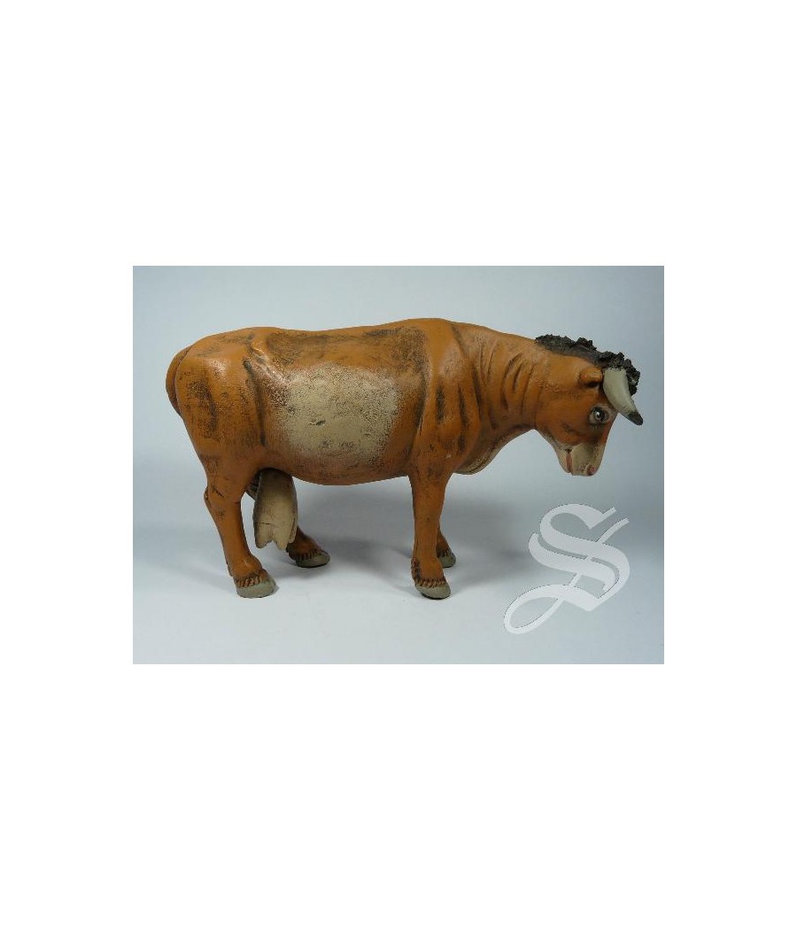 BUEY EN PIE 17 CM. BARRO