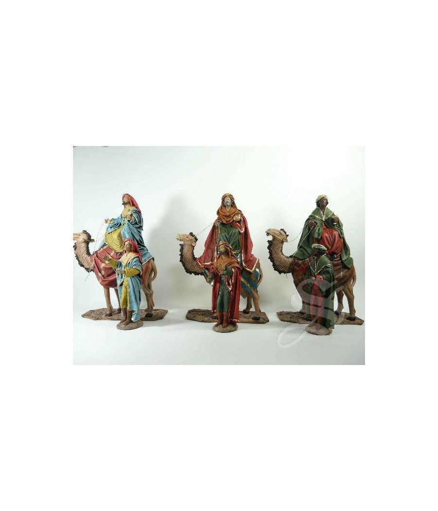 REYES A CAMELLO Y PAJES 17 CM.