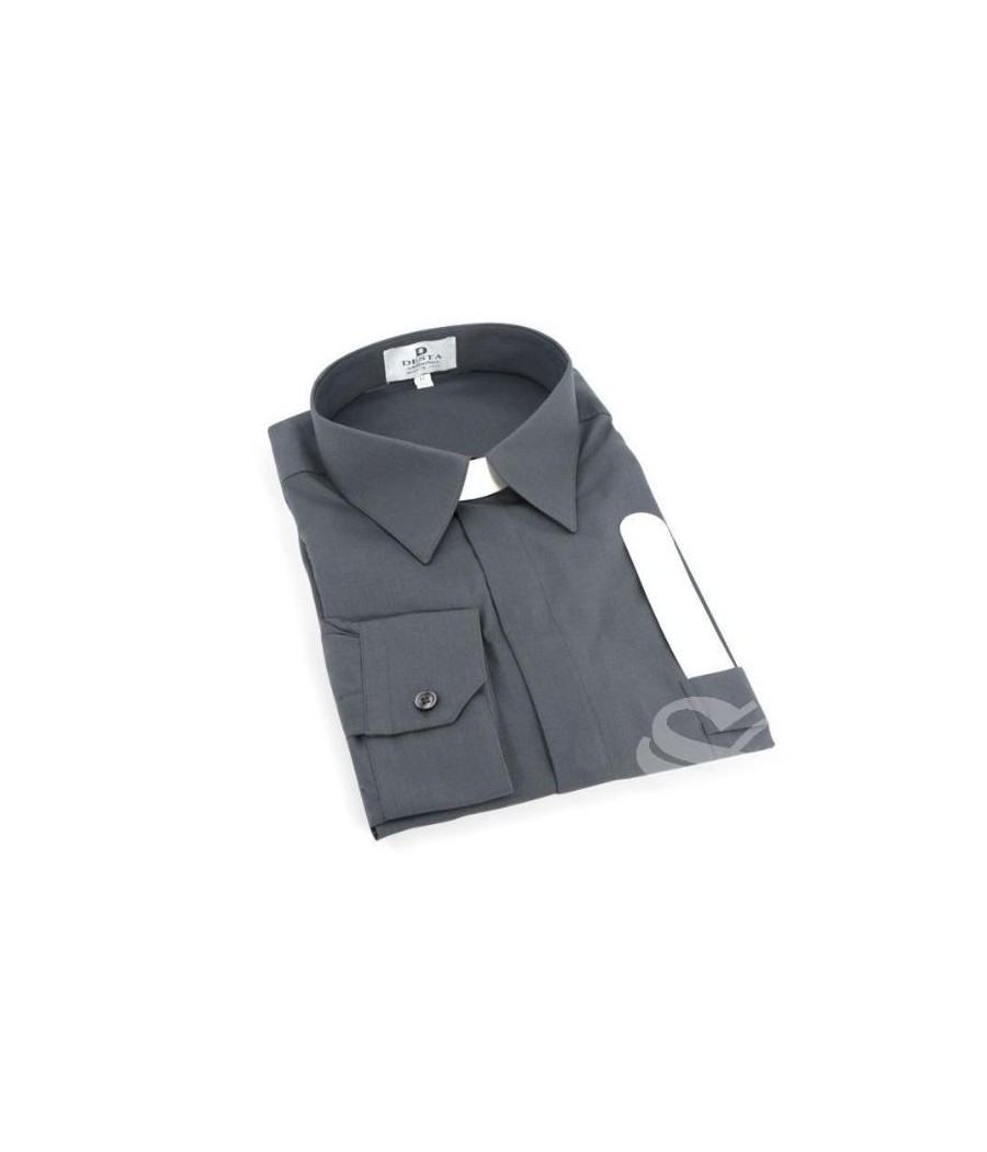 CAMISA CUELLO PALA GRIS TALLA 45