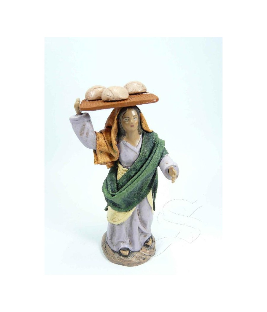 PASTORA CON TABLA DE PAN 10 CM.