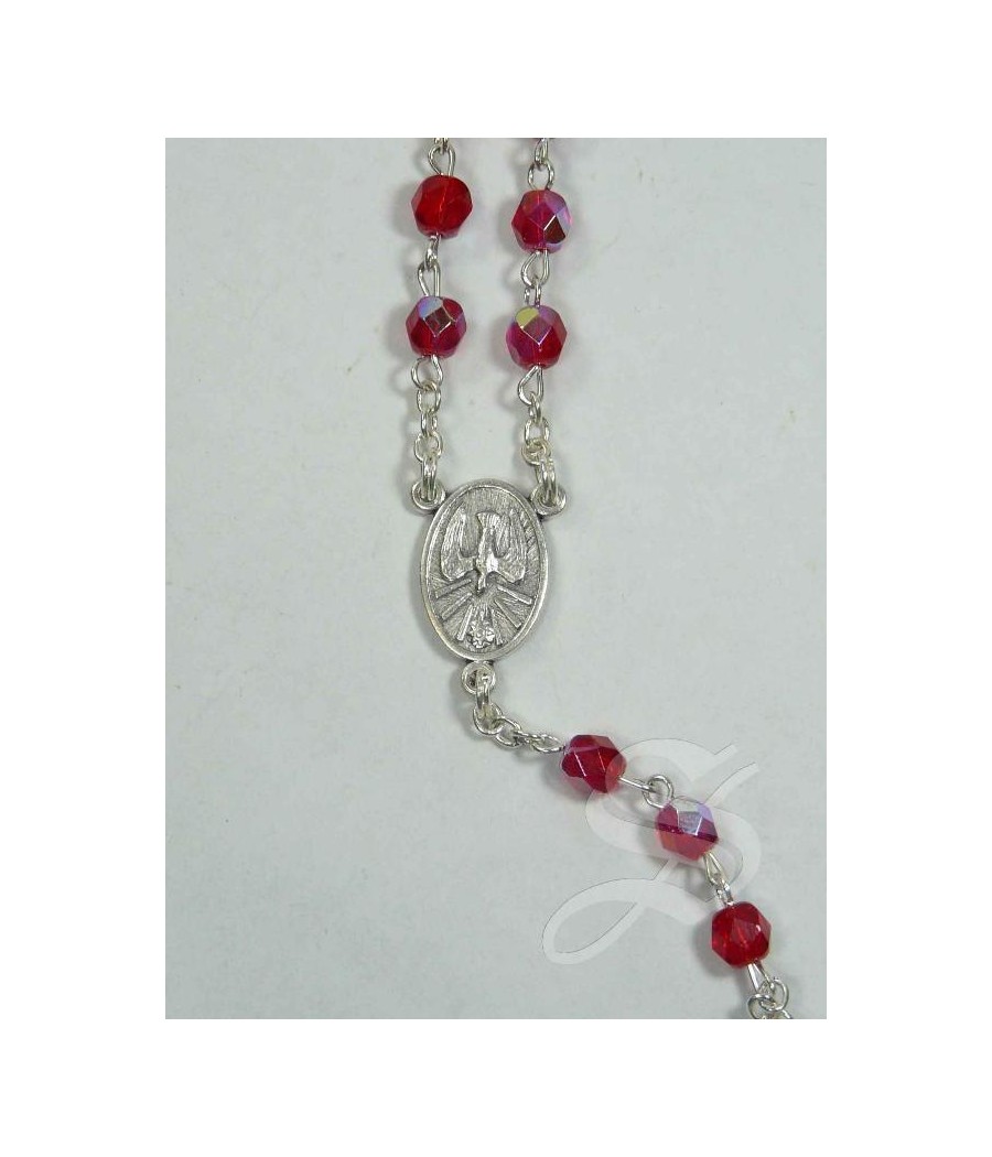 ROSARIO CRISTAL ESPIRITU SANTO 5 MM.
