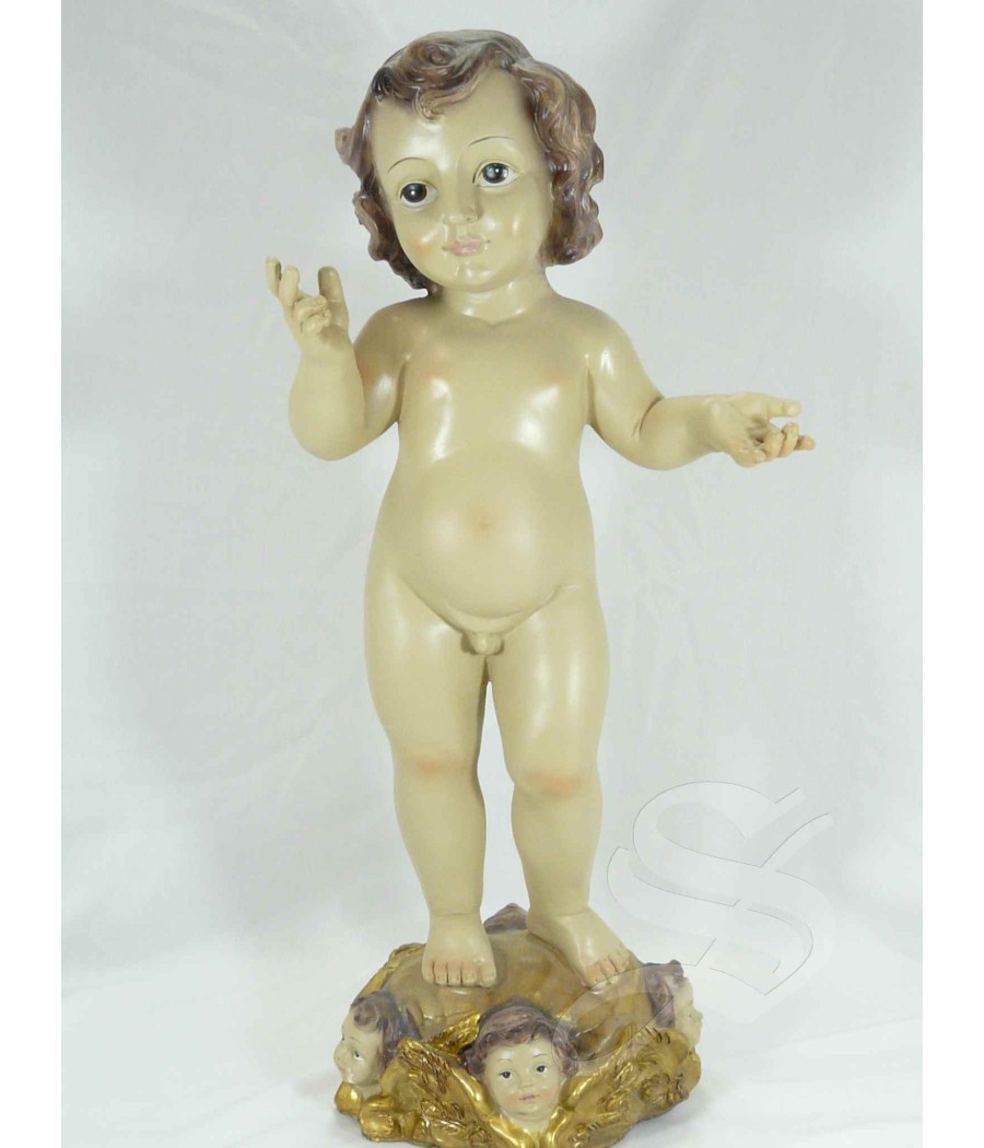 NIÑO JESUS 41 CM. BASE ANGELES PARA VESTIR
